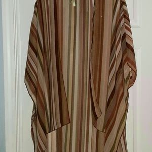 Live 4 Truth Open front, hi-lo Ruana. Sz XL